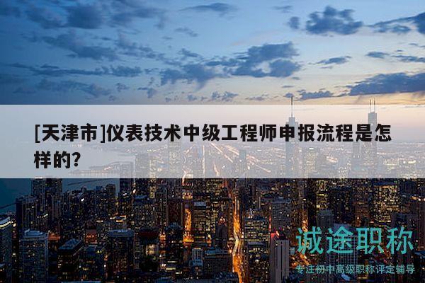 [天津市]仪表技术中级工程师申报流程是怎样的？