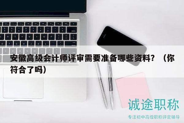 安徽高级会计师评审需要准备哪些资料？（你符合了吗）